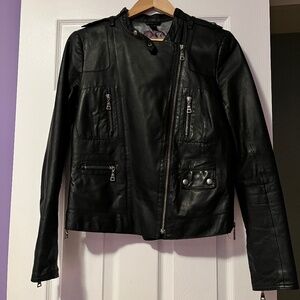 Moto Style Leather Jacket